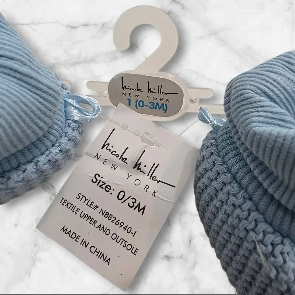 Nicole Miller Baby Booties Size 0/3 Months